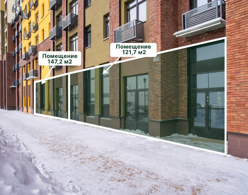 Продается торговое помещение, 147,2 м² по адресу: Московская обл, г Видное, поселок Развилка, Римский пр-д, к 15.